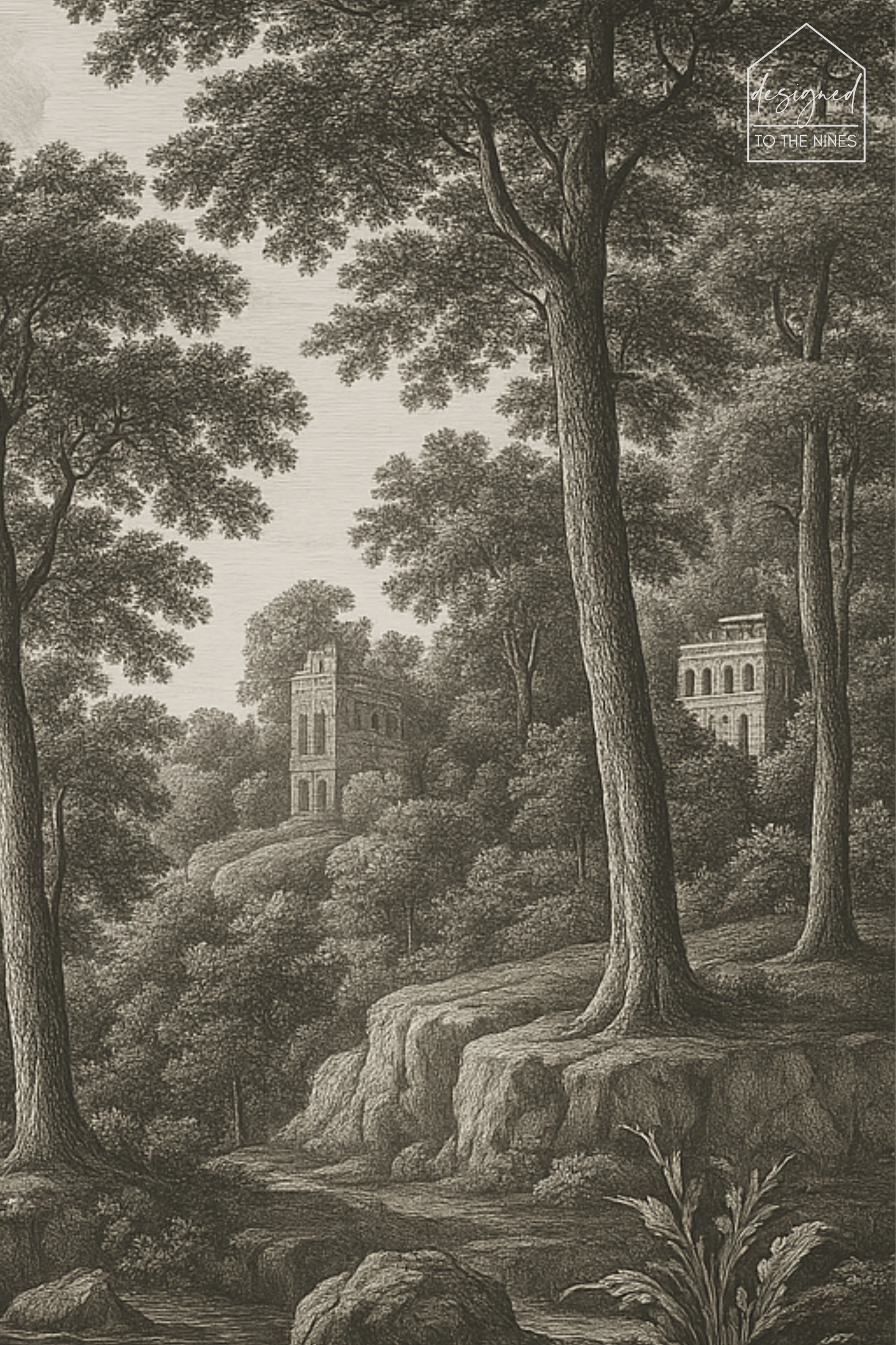 Vintage European Landscape Triptych Printable Digital Wall Art | Set of 3