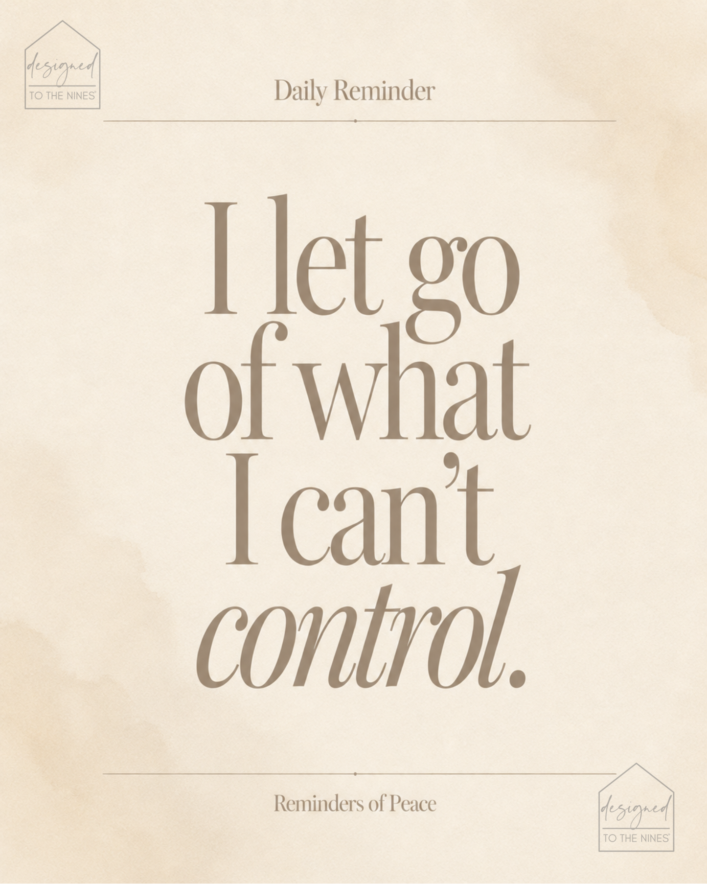 Let Go of What I Can’t Control Art Print | Neutral Peace Digital Download