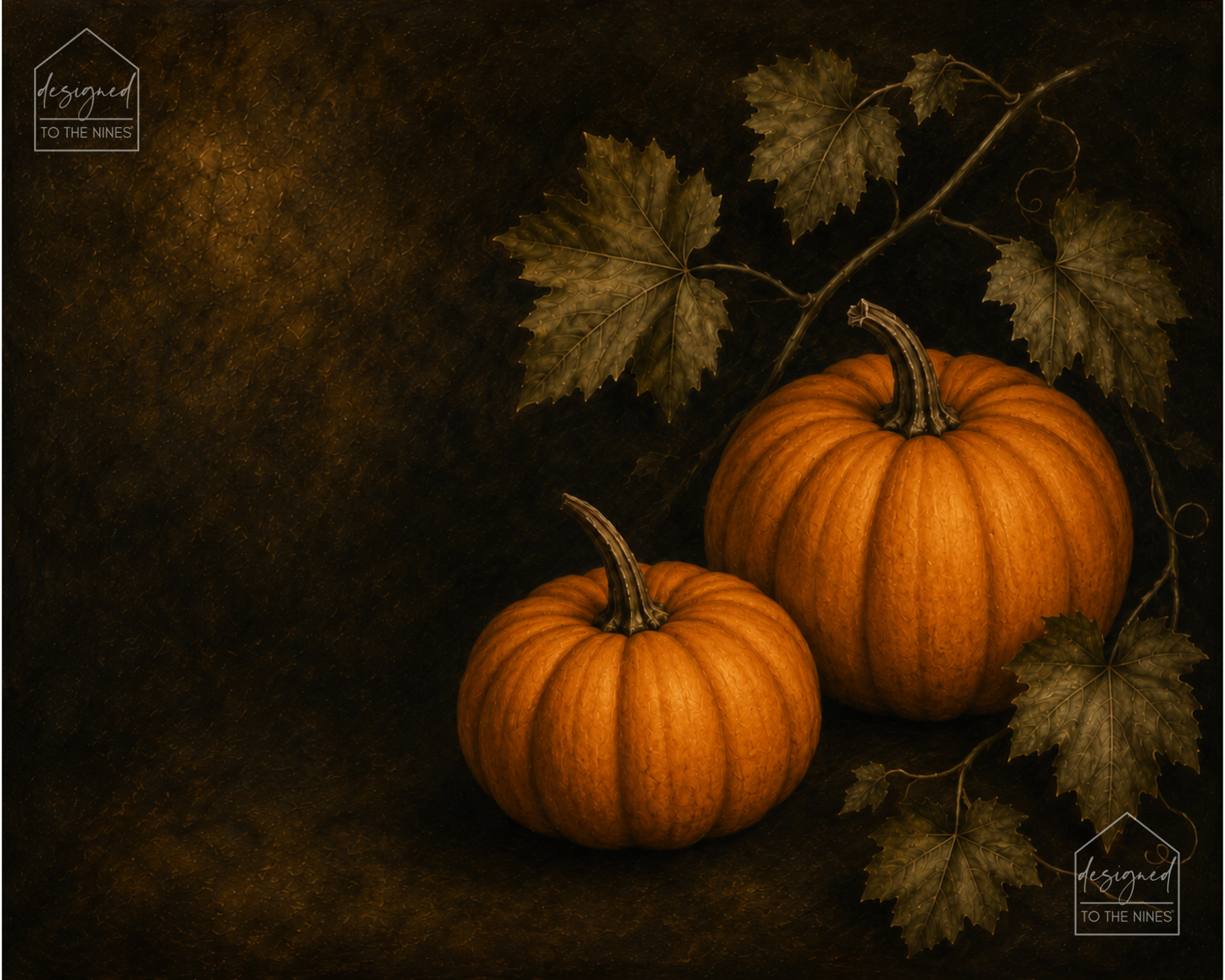 Vintage Pumpkin Art Print | Fall Harvest Digital Download