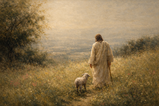 Christ with Lamb Digital Art