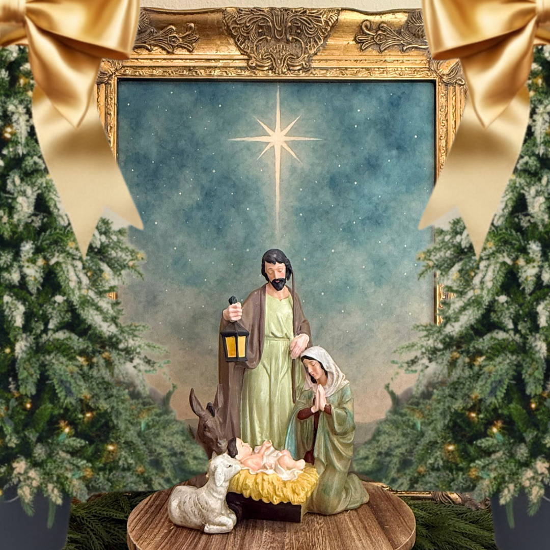Hand Painted Nativity Scene - Limited Quantity