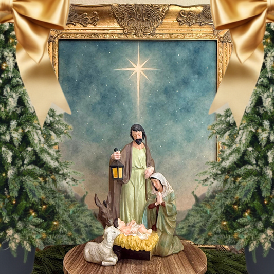 Hand Painted Nativity Scene - Limited Quantity