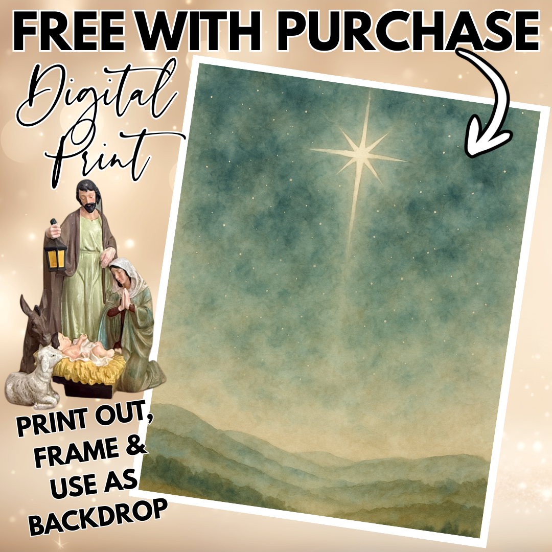 Hand Painted Nativity Scene - Limited Quantity