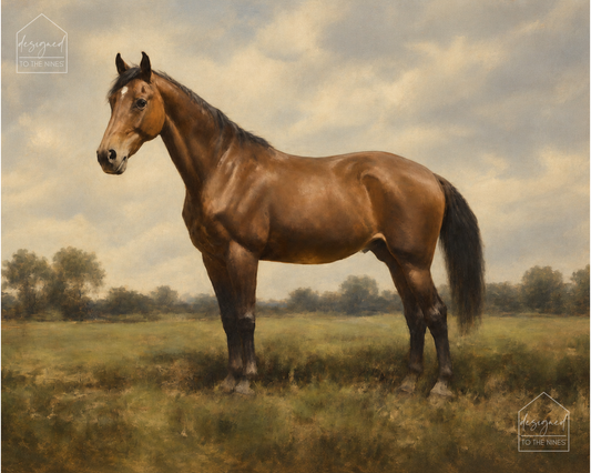Vintage Horse Art Print | Classic Equestrian Digital Download